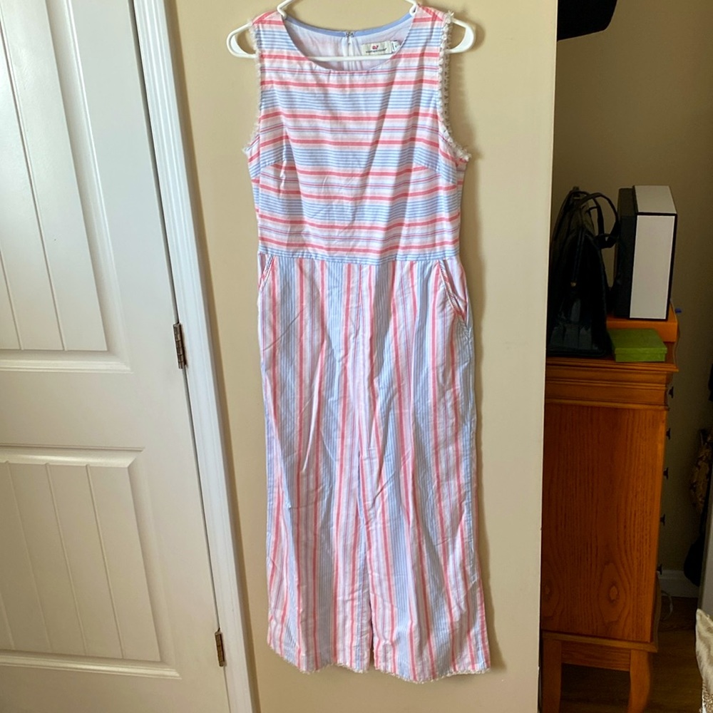 Vineyard Vines striped Tassled Jumpsuit. Size-8